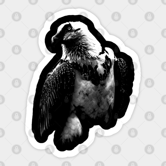 Vulture Sticker by hottehue